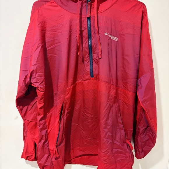 Columbia Burgundy Half-Zip Jacket - Picture 1 of 3